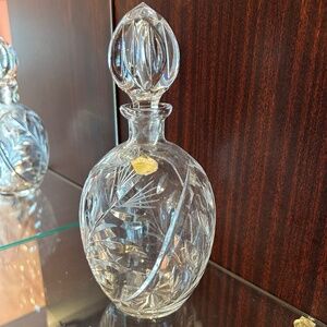 Bleikristall Original Hand Made Vintage Crystal Decanter with Stopper